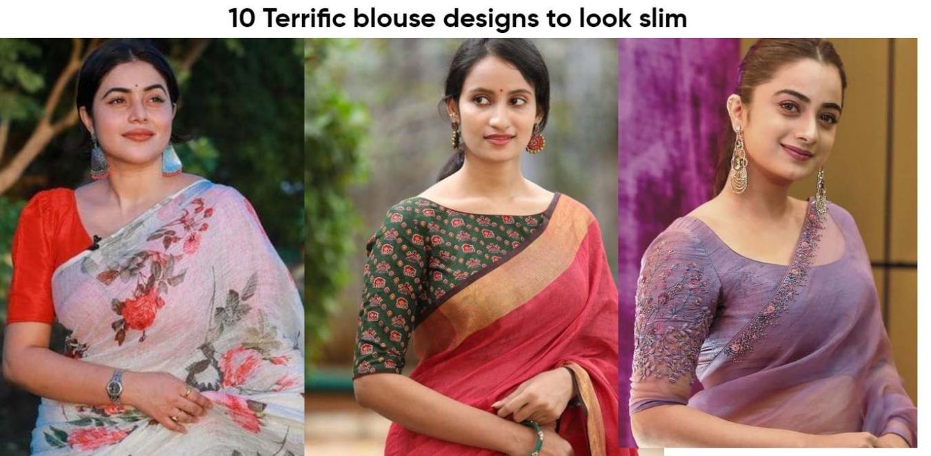 Want to Look Slimmer? Try out These Blouse Designs ASAP